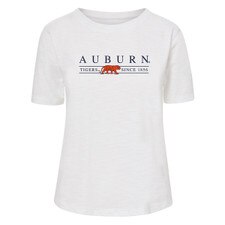 White T-Shirt Auburn Tigers 1856